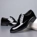 Suitable For All Seasons 2025 Spring New British Style Large Size Formal Groom Wedding Business Leather Black Men's Shoes_vogvips.com