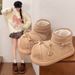 Qidan Shoe Factory Snow Boots Fleece Lined Warm Indoor Thick Sole Height Increasing Non-Slip Closed Heel Cotton Shoes_vogvips.com