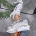 Large Size Women's Casual Sports Shoes Thick Sole Lace-Up Fashion Single Shoe Synthetic Upper_vogvips.com