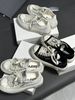 Zhao Lusi's Same Style SF Cross-pattern Canvas Shoes, Height-increasing Thick-soled Sneakers, New Vintage_vogvips.com