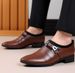 Formal Shoes For Man Dress Leather Shoes Oxfords Shoes Comfortable Pointed-Toe Business Casual Shoes Slip-On_vogvips.com