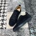 Top-level Version Standard Red Sole Low Top Leather Shoes Rivet Rhinestone Trendy Men's Non-Slip Wear-Resistant Lace-Up_vogvips.com