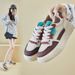 Little White Shoes Female Students Thick-soled Heightening Shoes Mesh Breathable Casual_vogvips.com