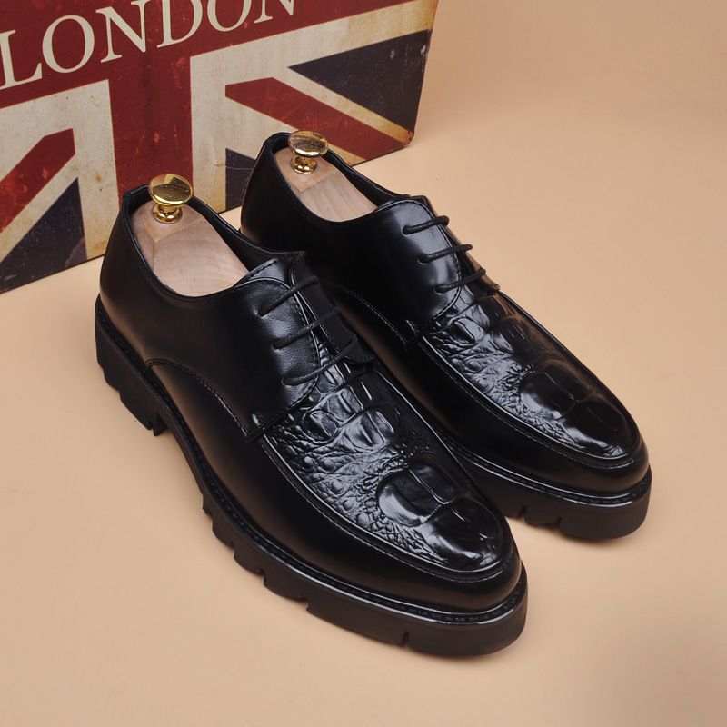 ct Business Leisure Leather Shoes For Men With Thick Soles And Elevated Inner Height, Trendy Korean Version High Heels,_vogvips.com