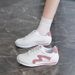 Cross-Border Hot-Selling Summer Soft Leather Forrest Gump Non-Slip Versatile White Lace-Up Casual Sneakers Flat Women's_vogvips.com