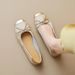 French-style Shallow Egg Roll Flats 2026 Spring/summer New Versatile Bowknot Flat Ballet Soft-soled Women's Shoes_vogvips.com