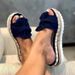 Women's Shoes With Heels, Thick Soles, Ope, Ovesized Women's Slippes, 2025 Summe New Item, Fish Mouth Bow_vogvips.com