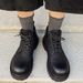 Men's Martin British Style Thick Sole Height Increasing Short Outdoor Hiking Versatile High-Top Genuine Leather Work_vogvips.com