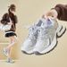 Dad Shoes Female Student Sports Running Casual Platform Heightening Shoes Street Shoes_vogvips.com
