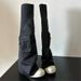 Convertible Over-the-Knee Boots Detachable Long Boots With Breathable Canvas & Soft Fabric Lining In Classic Black Detachable Two Way Boots_vogvips.com