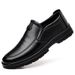 Men's Business Shoes Durable Soft Soled Genuine Cowhide Leather Breathable Slip on Casual Shoes for Middle-Aged_vogvips.com