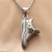 Accessories Titanium Sneaker Pendant Personality Trendy Men's Casual Sneakers Stainless Steel Necklace 19040_vogvips.com