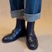 Genuine Leather Short For Women Spring And Autumn Single Elegant Chunky Heel Camellia British Style Martin Boots_vogvips.com