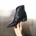 Pointed Toe Mid-Heel Leather 2025 New Autumn Winter Shoes Brown Women's Chunky Heel Low-Cut V-Neck Short Boots_vogvips.com
