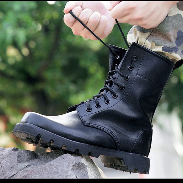 European Warm Series Outdoor Windproof Sand High-top Steel Toe Anti-smash Men's Combat Martin Summer Work Running Anti-collision Military_vogvips.com