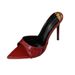 New European American Summer Style Pointed-toe Stiletto High-heeled Patent Leather Slippers, Versatile And Sexy Red_vogvips.com