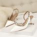 Women's Simple Fashion Sexy Nightclub Stiletto High Heel Shallow Mouth Pointed Rivet Hollow Women's Sandals_vogvips.com