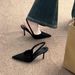 Two Heights ~ French Pointed Leopard Print High Heels Closed Toe Sandals For Women Spring Summer Thin Heel Suede_vogvips.com