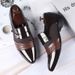 2025 New Shiny Leather Men's Casual Business Formal Large Size Metal Versatile Shoes_vogvips.com