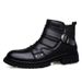Handmade Punk Motorcycle Boots Men's Leather Leather Boots Wind Martin Boots Tooling Short Boots_vogvips.com