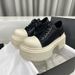 Women Shoes Fashion Women Shoes D Esigner Women Shoes High Version Thick Sole Height Increasing Round Toe Cross Flower New Low Top Fashion Casual Pla_vogvips.com