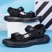 A Pair Of New Summer Wear-Resistant Men's Sandals, Breathable Casual Business Beach Shoes, Thick-Soled Non-Slip_vogvips.com