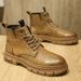 European Warm Series Autumn Winter High-top Martin Boots 2025 New Men's British Low-top Casual Leather Work Shoes_vogvips.com