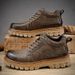 European Warm Series Italian Clearance High-End Genuine Leather Martin Men's Low-Cut Work Single Boots_vogvips.com