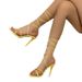 Women's Plus Size Round Toe Lace Up Flat Sandals Summer Fashion Open Toe Casual Flat Sandals For Women Daily Outdoor Wear_vogvips.com