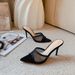 Pointed Open Toe Wide Strap Sandals For Women 2025 New Style Thin Heel Rhinestone High Heels One-Strap Buckle_vogvips.com