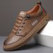 Euro Step Clearance Genuine Leather 2025 Spring New Fashion Men's Sneakers Trendy Sole Soft Surface Casual Shoes_vogvips.com