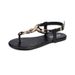 2025 New Summer Buckle Strap Post Bohemian Style Versatile Thong Toe Flat Sandals For Women Roman Shoes_vogvips.com