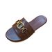 Cross-Border Casual Flat Sandals Women, 2025 Summer New Versatile Trendy Personalized Home Slippers For Women_vogvips.com