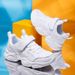 Cross-Border Children's Sneakers, Boys' Mh Breathable Sports Sho, White For Older Children And Students, Running_vogvips.com