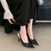 Pointed Bow, Light Mouth, Thin Heel, Bag Head, Sandals For Women's 2026 Spring And Summer High Heel Single Shoes, Back Strap, Half Slippers._vogvips.com