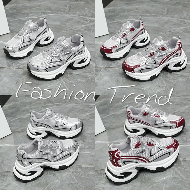 Women's Thick Sole Sneaker New Ankola Shoes With Small Stature Increase Height In Spring And Autumn Popular Sports Casual Shoes For Women_vogvips.com