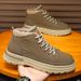Men's Winter Snow Boots Faux Fur Lined Slip-On Waterproof Slip-Resistant Casual Shoes For Cold Weather_vogvips.com