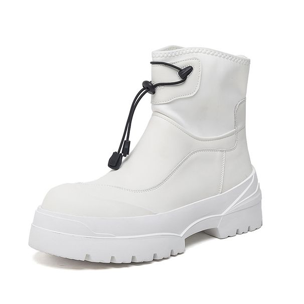 Martin Boots Men's Retro High-top Heightening Thick-soled Outdoor Function Wind Elastic Elastic Boots_vogvips.com