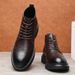 European Warm Series 2025 Winter New Thick-Soled 6-Hole British Style Trendy Martin Warm Fleece-Lined Short Men's Leather Boots_vogvips.com