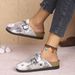 New Fairy Style Flat Low Heel Closed Toe Slippers Women's Casual Slippers To Match Skirts Birken Foreign Trade Women's Shoes_vogvips.com