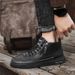 New Leather Spring Men's Shoes High-top Men's Heightening Tooling Martin Boots_vogvips.com