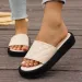2026 New Diamond Patterned Women's Slippers For Spring Summer Thick Flat Soft Bottom Anti Slip Fashionable And Cool Wear_vogvips.com