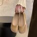 Loafers 2026 Summer New Genuine Soft Leather Flat Ballet Mary Jane Spring And Autumn Color-Block Design Women's Shoes_vogvips.com