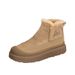 Men's Winter Snow Boots With Fleece Lining, Waterproof & Slip-Resistant, Casual Outdoor Hiking Shoes With Thick Sole_vogvips.com
