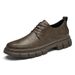 European Warm Series Men's Outdoor Leather Work Spring Winter Low-top Cowhide Hiking Casual Large Size Warm Cotton Shoes_vogvips.com