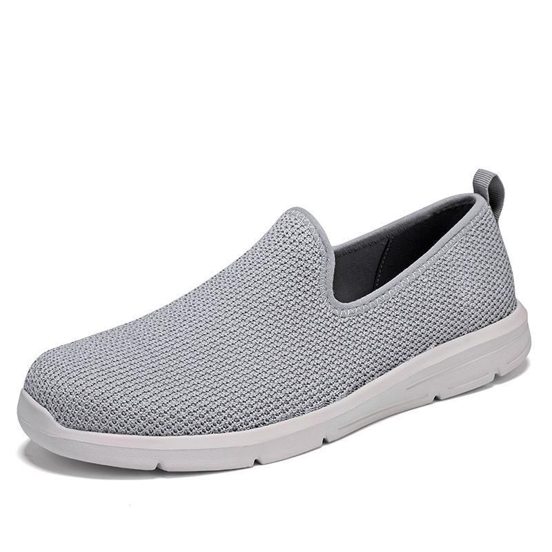 2024 Spring And Summer Light Foot Casual Shoes Men's And Women's Large Size Fly-woven Shoes One Pedal Casual Shoes_vogvips.com
