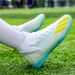 Kids Youth Men’S Football Boots Football Shoes New High-Top AG Long Spikes TF Turf Training Non-Slip Wear-Resistant Competition Soccer Shoes_vogvips.com