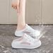 Summer Breathable Half-drag Little White Shoes Trend Board Women's Shoes_vogvips.com