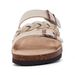 Shevalues Leisure Women's Cork Footbed Sandals With Arch Support Slip-On Brand Lady Sandals With Double Buckle Summer New Sandal_vogvips.com