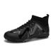 Football Shoes Men's High Top Spike Shattering Student Youth Grass Game Training Sneakers_vogvips.com